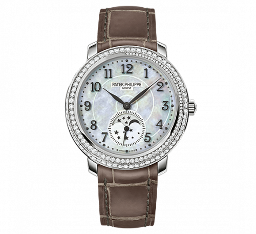 Patek Philippe Moonphase 4968 White Gold / White Mother of Pearl 4968G-010