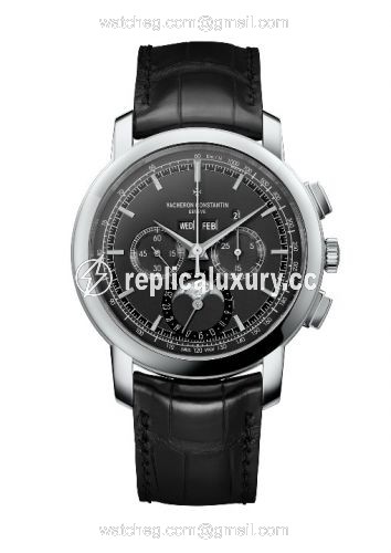 Vacheron Constantin Traditionnelle Chronograph Perpetual Calendar Platinum / Black 5000T/000P-B048