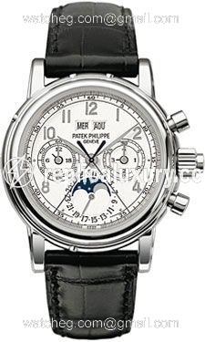 Patek Philippe Perpetual Calendar Split Seconds Chronograph 5004 White Gold / White Arabic 5004G-013