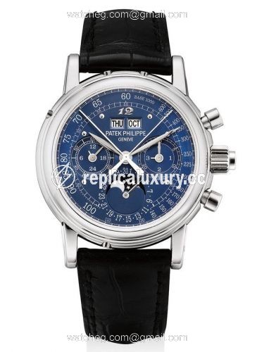 Patek Philippe Perpetual Calendar Split Seconds Chronograph 5004P Blue Eric Clapton 5004P-064