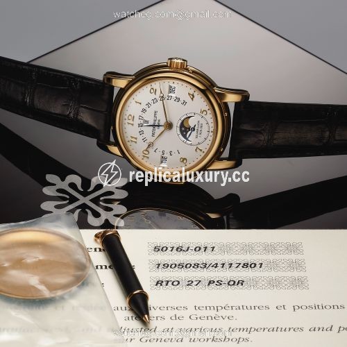 Patek Philippe Tourbillon Minute Repeater Perpetual Calendar 5016 Yellow Gold 5016J-011