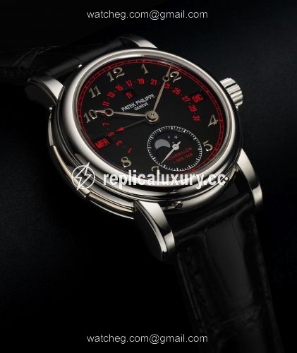 Patek Philippe Tourbillon Minute Repeater Perpetual Calendar 5016 Black Red 5016P Red