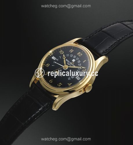 Patek Philippe Perpetual Calendar 5050 Yellow Gold / Black Breguet 5050J-024