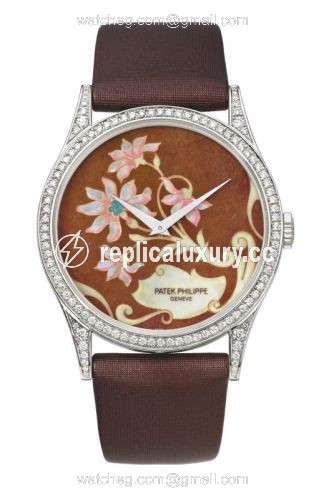 Patek Philippe Calatrava 5077 Floral Arabesques 5077/100P 013