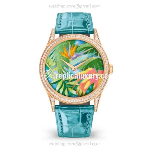 Patek Philippe Calatrava 5077R Tropical Plants / Strelitzias 5077/100R-037