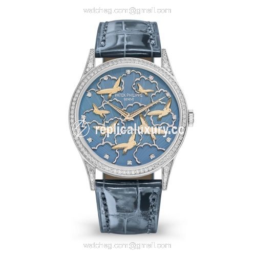 Patek Philippe Calatrava 5077G Pictures in Relief / Birds and Clouds 5077/101G-010