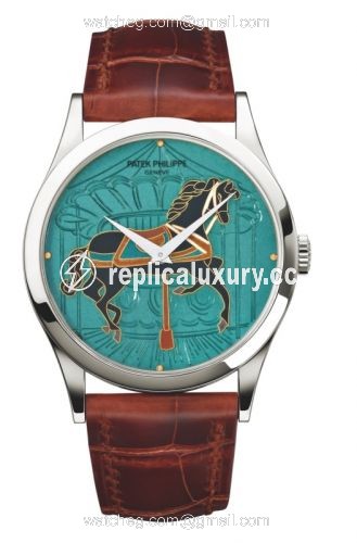 Patek Philippe Calatrava 5077 Carousel Turquoise 5077P-063