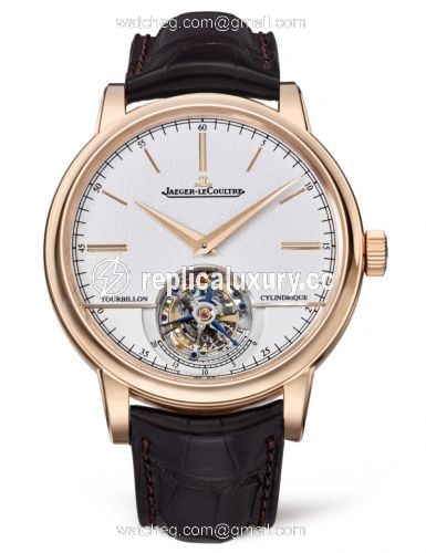 Jaeger-LeCoultre Master Grande Tradition Tourbillon Cylindrique Pink Gold / Silver 5082420