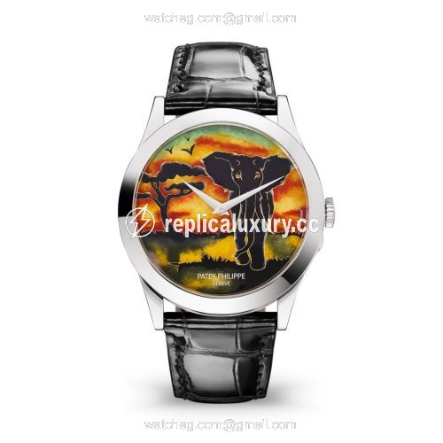 Patek Philippe Calatrava 5089 White Gold / African Elephant 5089G-079