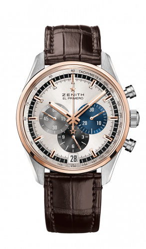Zenith El Primero Chronomaster 42 Stainless Steel / Rose Gold / Silver / Alligator 51.2080.400/69.C494