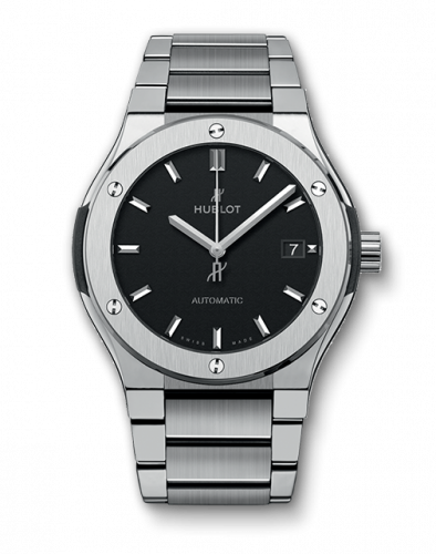 Hublot Classic Fusion 45 Titanium / Black / Bracelet 510.NX.1170.NX