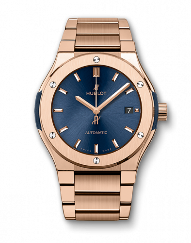 Hublot Classic Fusion 45 King Gold / Blue / Bracelet 510.OX.7180.OX