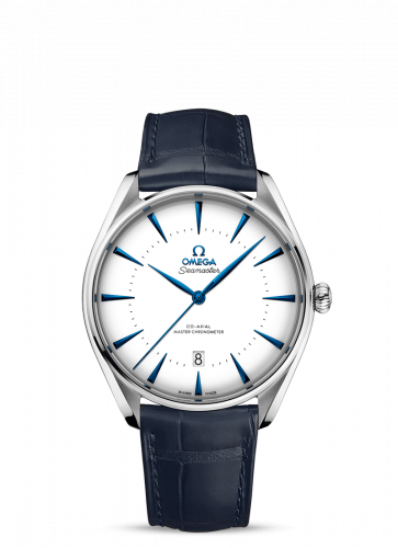 Omega Seamaster Master Co-Axial 39.5 Singapore Edition Stainless Steel / White / Alligator 511.13.40.20.04.002