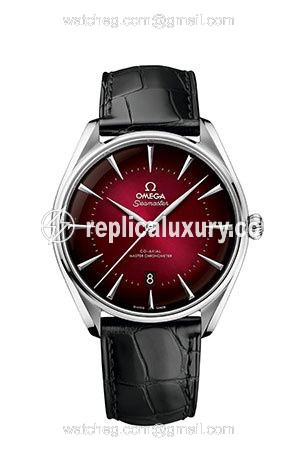 Omega Seamaster Master Co-Axial 39.5 Hong Kong Edition Stainless Steel / Red / Alligator 511.13.40.20.11.001