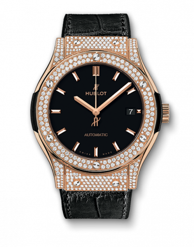 Hublot Classic Fusion 45 King Gold / Pave / Black 511.OX.1181.LR.1704