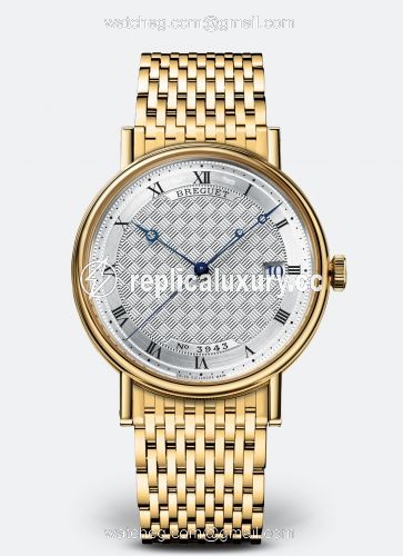 Breguet Classique 5177 Yellow Gold / Silver / Bracelet 5177BA/12/AV0