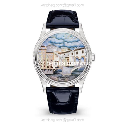 Patek Philippe Calatrava 5177G Italian Scenes / Ponte Vecchio 5177G-011
