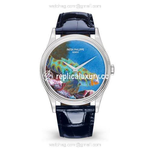 Patek Philippe Calatrava 5177G Italian Scenes / Tropical Fish 5177G-013