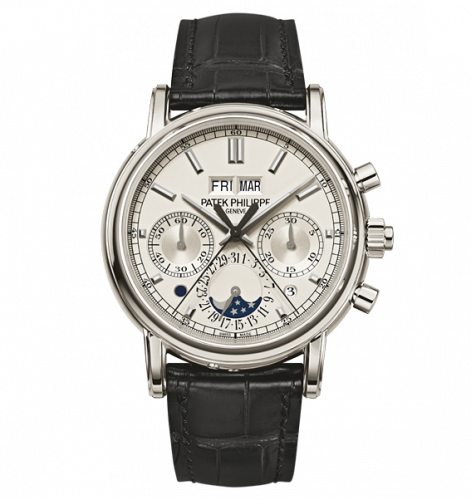 Patek Philippe Perpetual Calendar Split-Seconds Chronograph 5204 Platinum / Silver 5204P-010