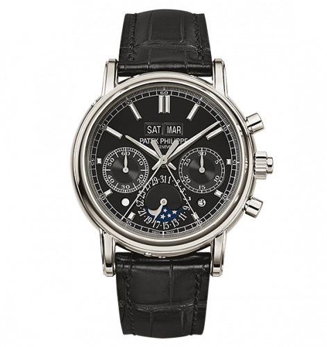 Patek Philippe Perpetual Calendar Split-Seconds Chronograph 5204 Platinum / Black 5204P-011