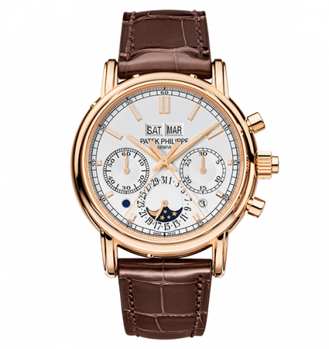 Patek Philippe Perpetual Calendar Split-Seconds Chronograph 5204 Rose Gold / Silver 5204R-001
