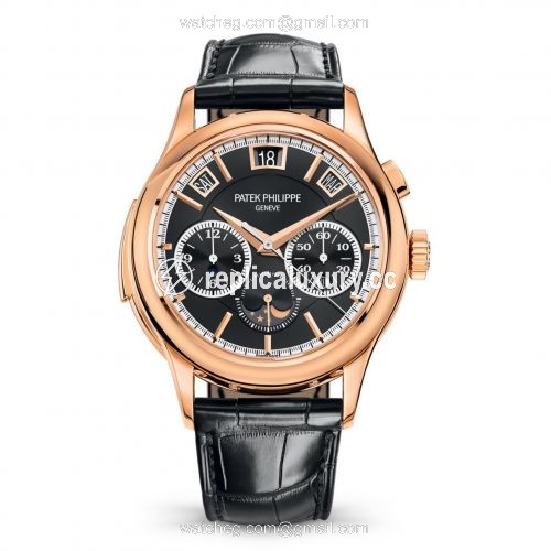 Patek Philippe Minute Repeater Perpetual Calendar Chronograph 5208 Rose Gold / Black 5208R-001