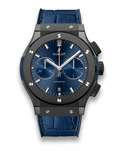 Hublot Classic Fusion 45 Chronograph Ceramic / Blue 521.CM.7170.LR