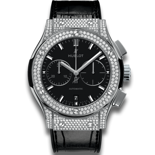 Hublot Classic Fusion 45 Chronograph Titanium / Pave 521.NX.1171.LR.1704