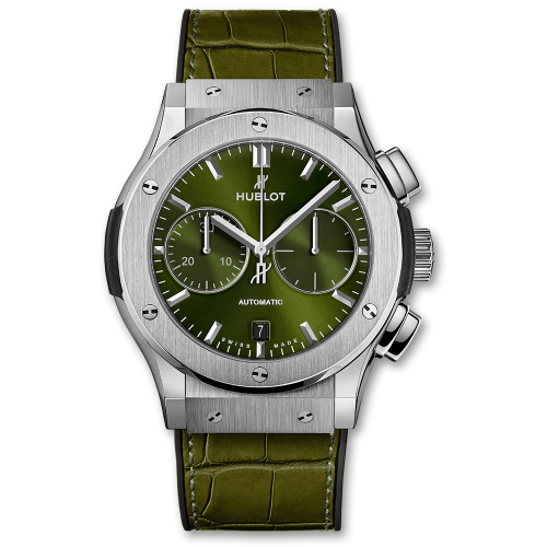 Hublot Classic Fusion 45 Chronograph Titanium / Green 521.NX.8970.LR