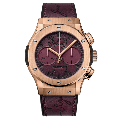 Hublot Classic Fusion 45 Chronograph Berluti Scritto Bordeaux 521.OX.050V.VR.BER18