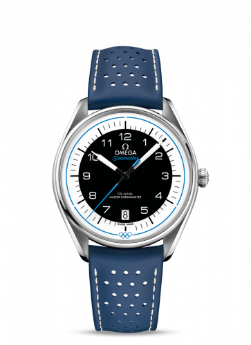 Omega Seamaster Master Co-Axial 39.5 Olympic Timekeeper Stainless Steel / Black / Blue 522.32.40.20.01.001