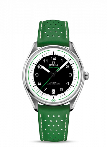 Omega Seamaster Master Co-Axial 39.5 Olympic Timekeeper Stainless Steel / Black / Green 522.32.40.20.01.005