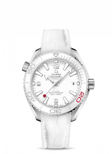 Omega Seamaster Planet Ocean 600M Co-Axial 39.5 Master Chronometer Stainless Steel / White / Alligator 522.33.40.20.04.001