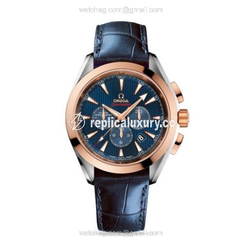 Omega Seamaster Aqua Terra 150M Co-Axial 44 Chronograph Stainless Steel / Red Gold / Blue / Olympic Collection London 2012 522.23.44.50.03.001