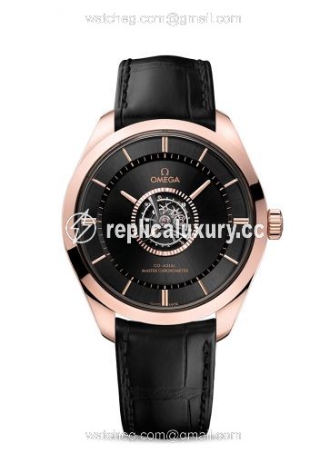 Omega De Ville Tresor Tourbillon Sedna Gold / Black 529.53.43.22.01.001