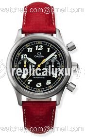 Omega Dynamic III Chronograph Stainless Steel / Black / Red Coramide 5290.50.41