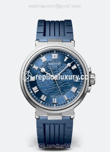 Breguet Marine 5517 White Gold / Blue / Rubber 5517BB/Y2/5ZU