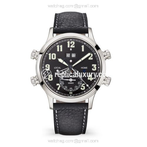 Patek Philippe Calatrava Pilot Travel Time Alarm 5520 Platinum / Black 5520P-001