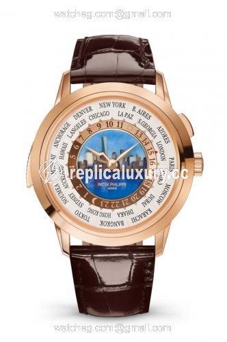 Patek Philippe World Time Minute Repeater Rose Gold / New York Daytime 5531R-010