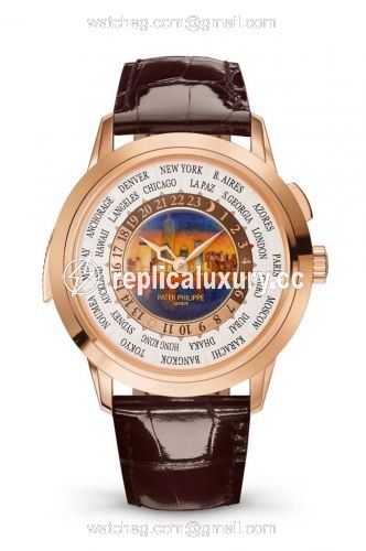 Patek Philippe World Time Minute Repeater Rose Gold / New York Nighttime 5531R-011