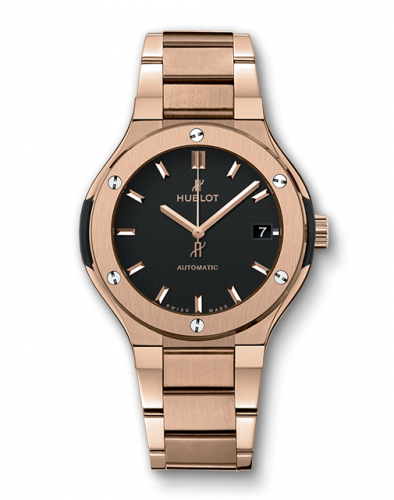 Hublot Classic Fusion 38 King Gold / Black / Bracelet 568.OX.1180.OX
