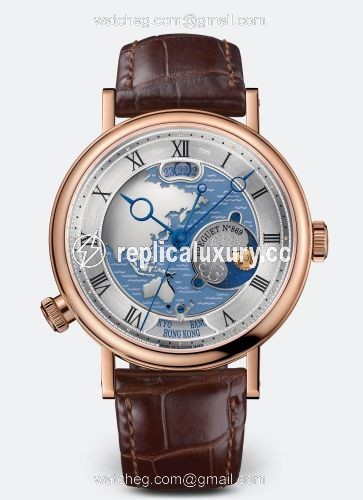 Breguet Classique Hora Mundi 5717 Rose Gold / Asia - Oceania 5717BR/AS/9ZU