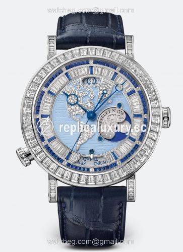 Breguet Classique Hora Mundi 5719 Platinum / America 5719PT/US/9ZV/DD0D