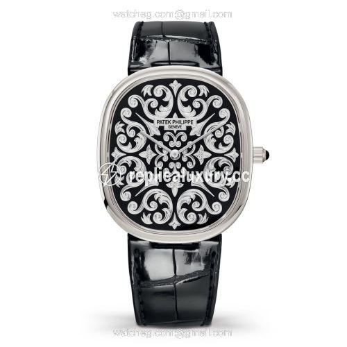 Patek Philippe Golden Ellipse 5738 Platinum / Volute 5738/50P-001