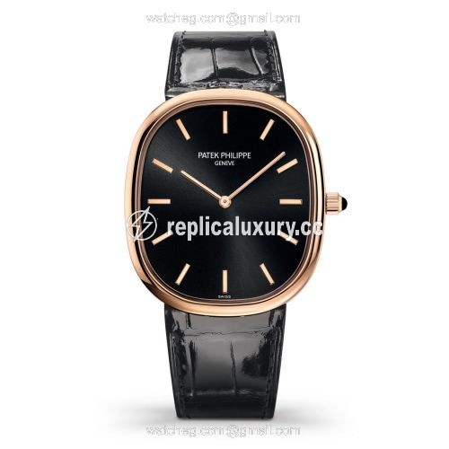 Patek Philippe Golden Ellipse 5738 Rose Gold / Black 5738R-001