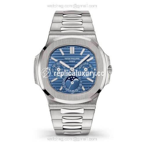 Patek Philippe Nautilus Perpetual Calendar 5740 White Gold / Blue 5740/1G-001