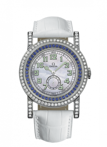 Omega Museum Collection N�� 1 "Pilots 1938" Aquarella Blue Sapphires 5772.71.56
