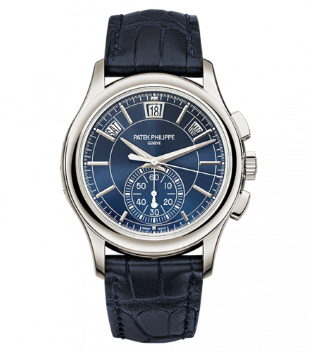 Patek Philippe Annual Calendar Chronograph 5905 Platinum / Blue 5905P-001