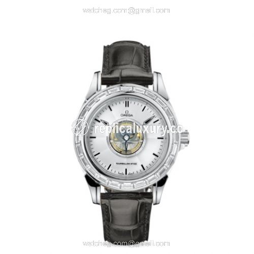Omega De Ville Tourbillon White Gold / Baguette 5924.30.32