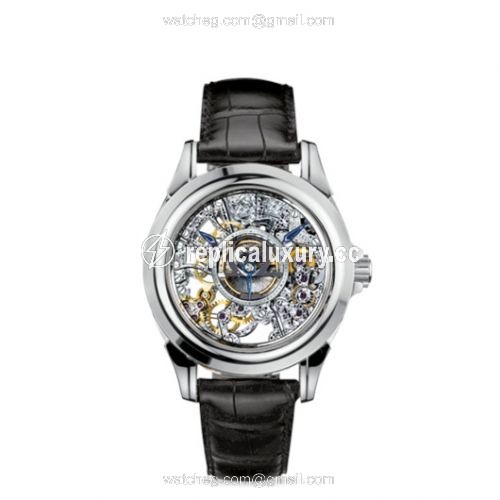 Omega De Ville Tourbillon Platinum / Skeleton 5945.30.31